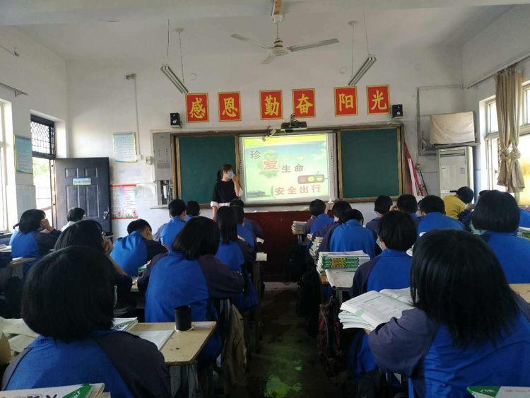 龙安二中交通安全知识教育主题活动