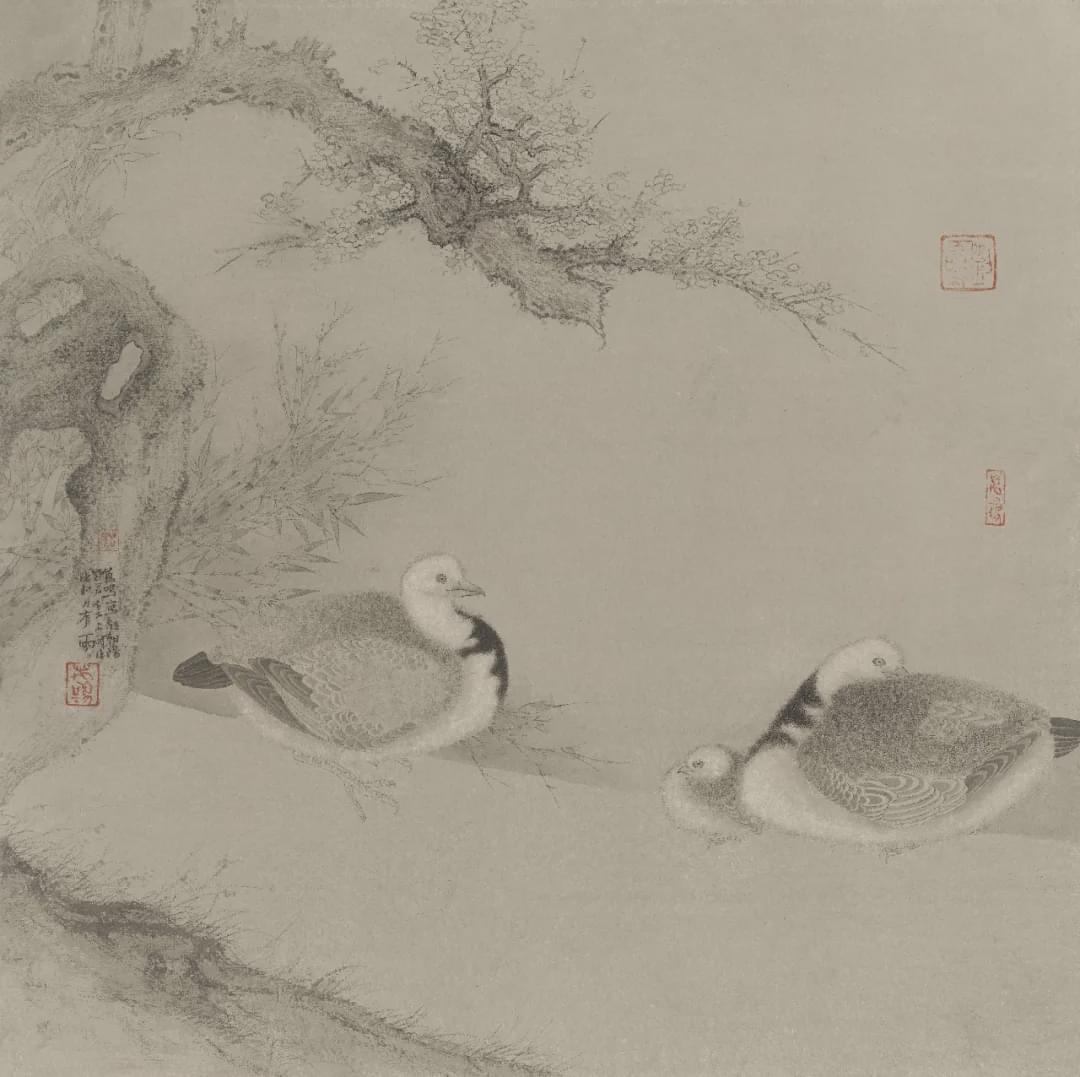 咫尺大象:刘万鸣中国画小品选|刘万鸣|设色|纸本_新浪新闻