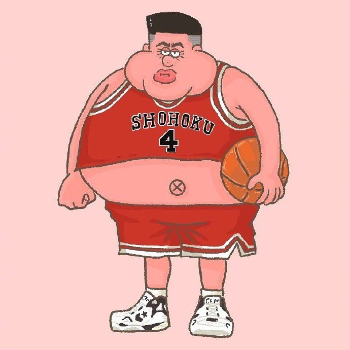 一组灌篮高手的另类头像如果他们都变胖了你们还爱他们么