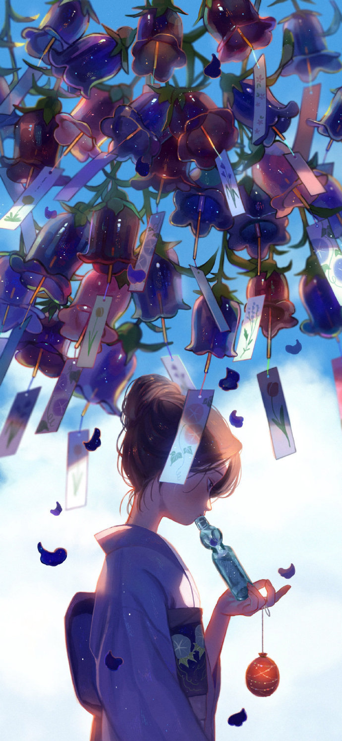 治愈系人物插画