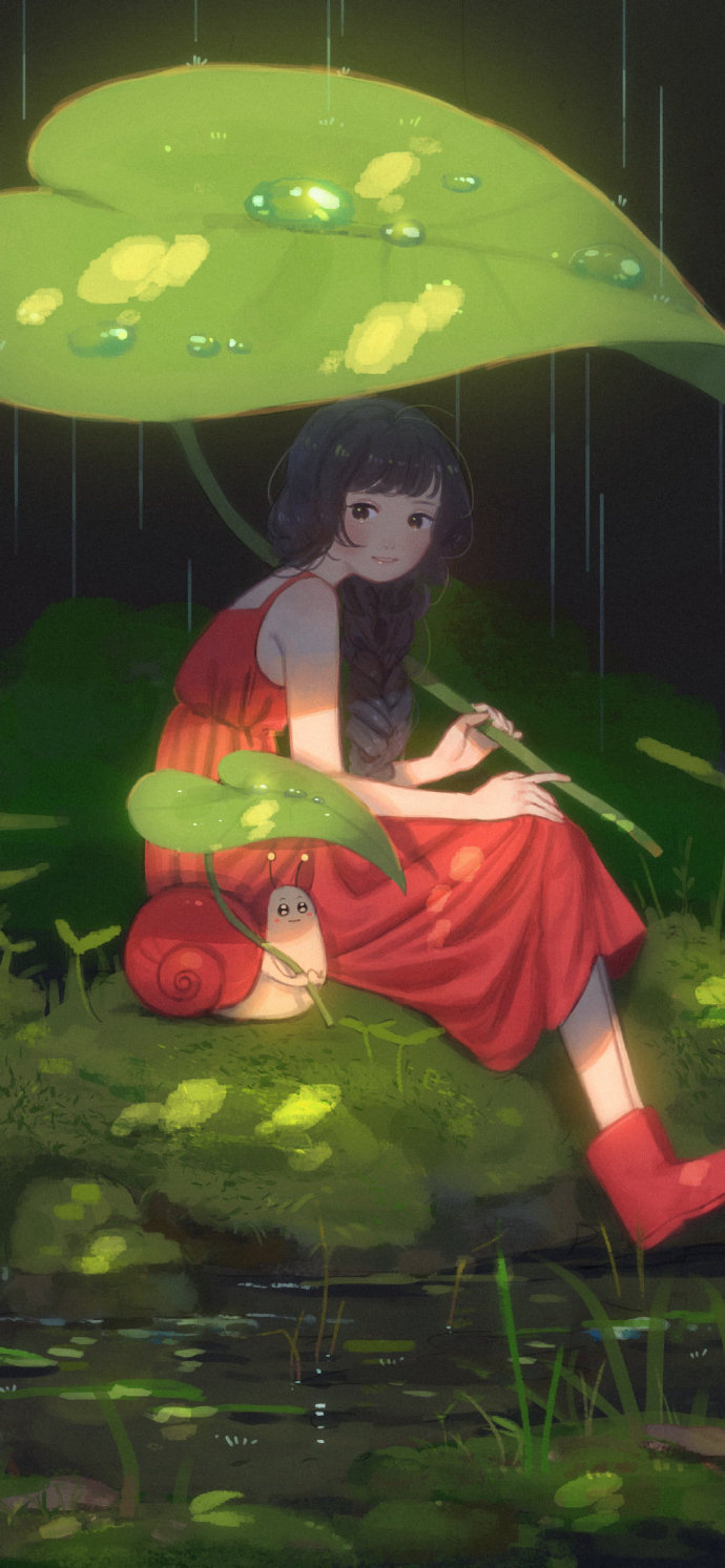 治愈系人物插画