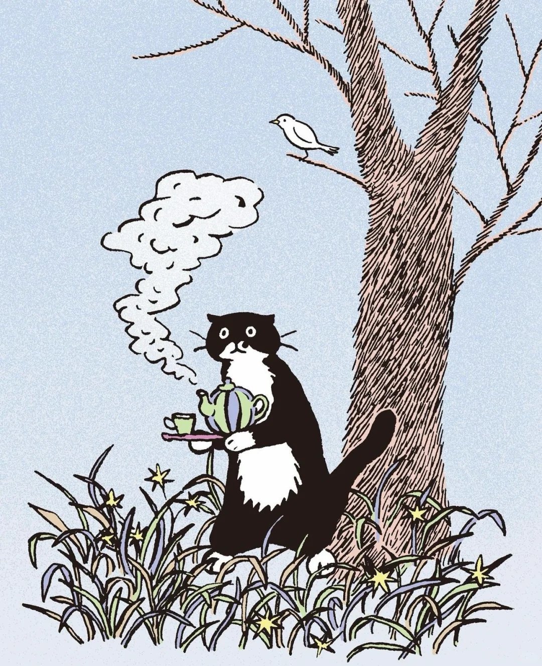 插画师yeoniu choi 笔下的猫咪奇遇记