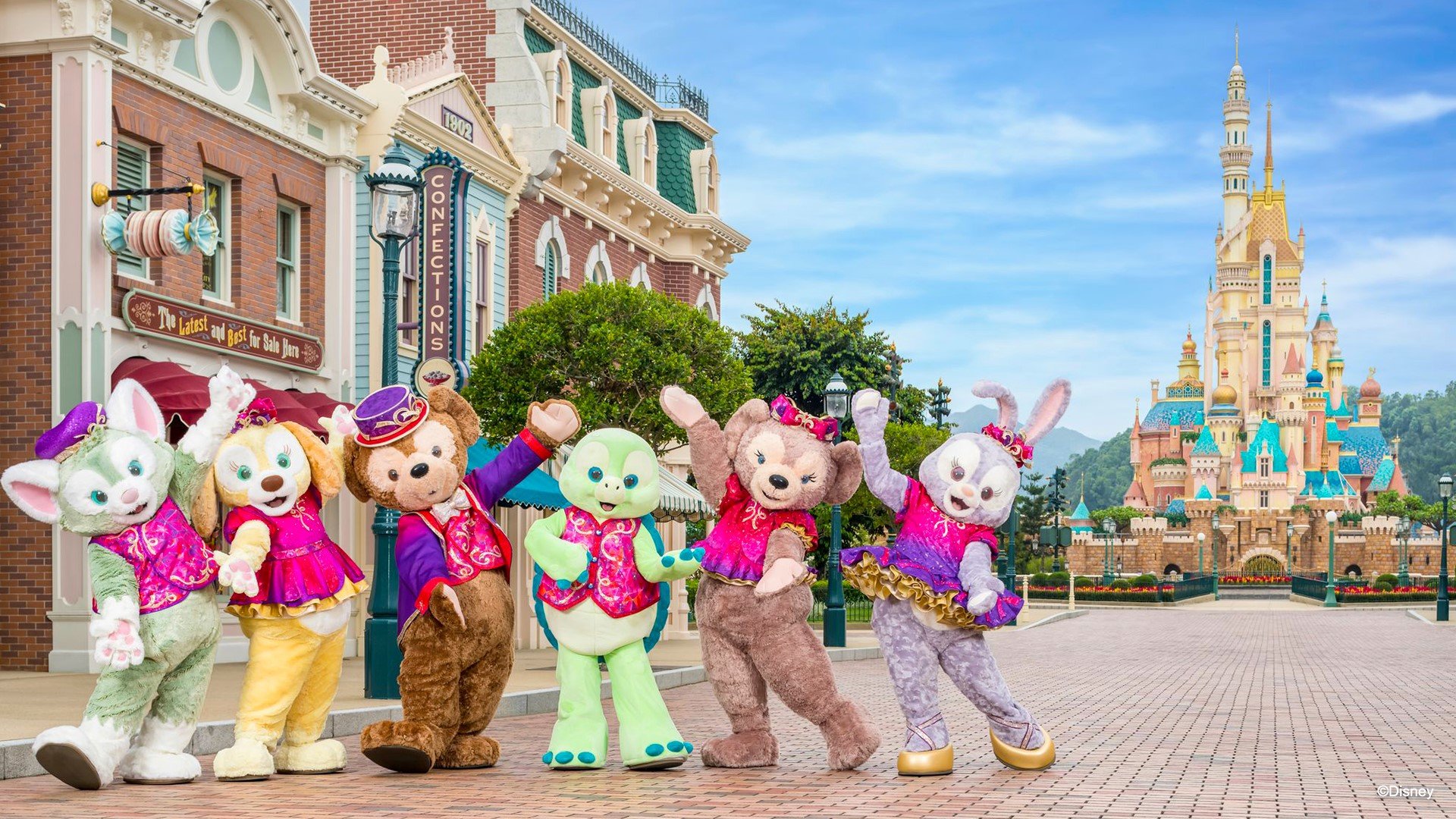 香港迪士尼乐园的电脑及手机背景图