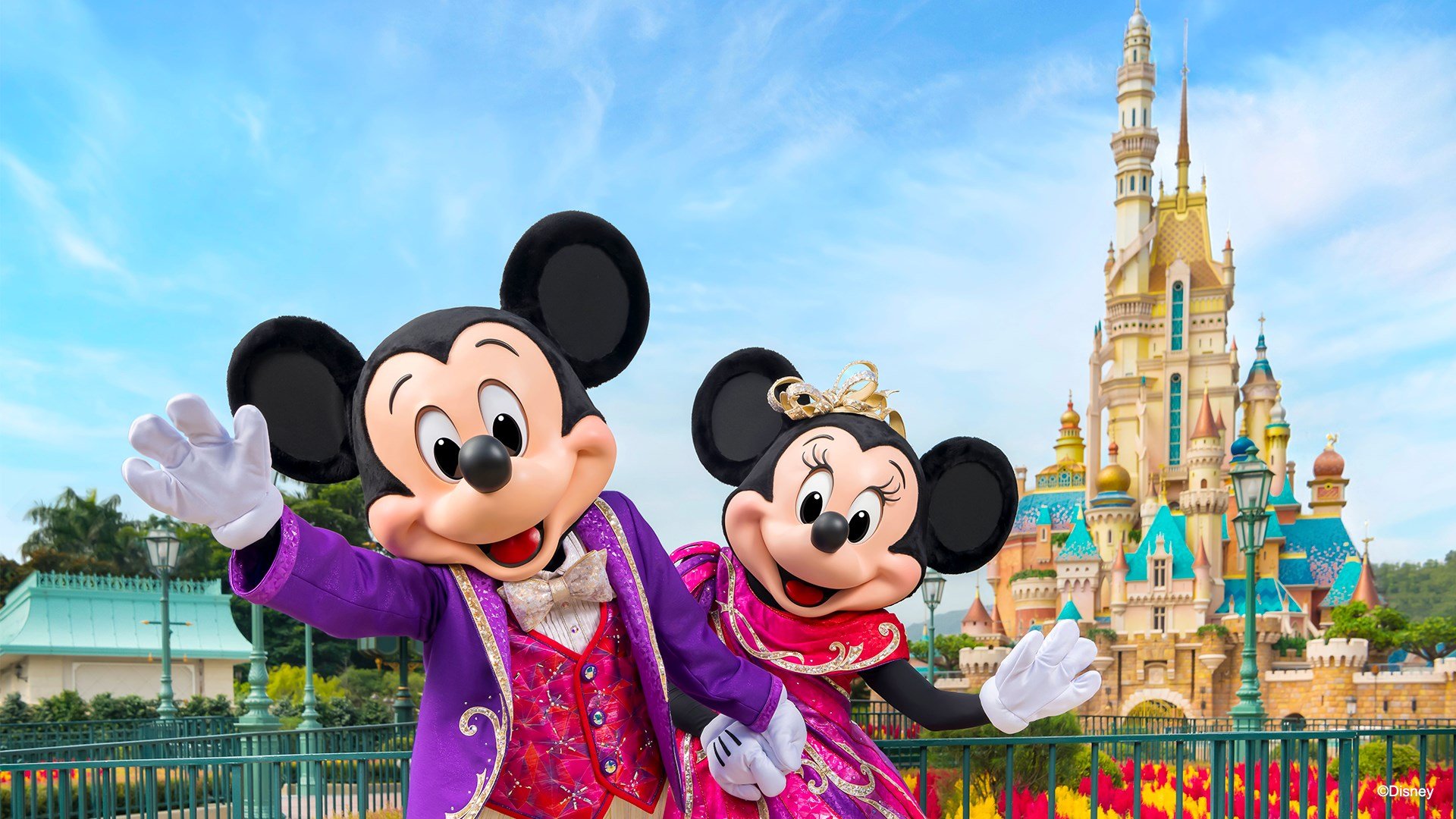 香港迪士尼乐园的电脑及手机背景图