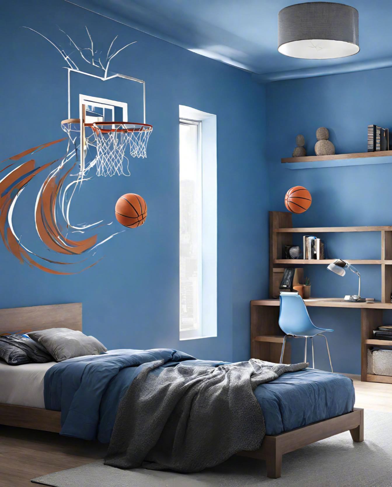篮球主题的卧室,让你选择的话你会选哪一间呢?