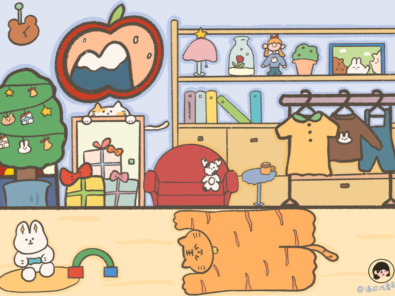 卡通风ipad锁屏壁纸