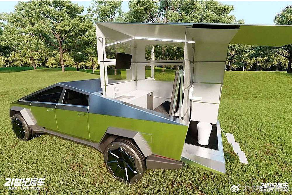 特斯拉cybertruck终于交付性能皮卡房车离我们还远吗