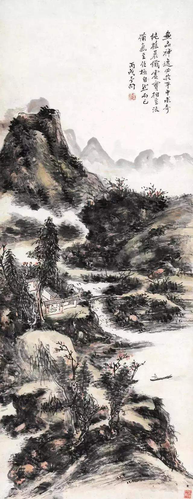 国画大师黄宾虹高清山水画作品欣赏