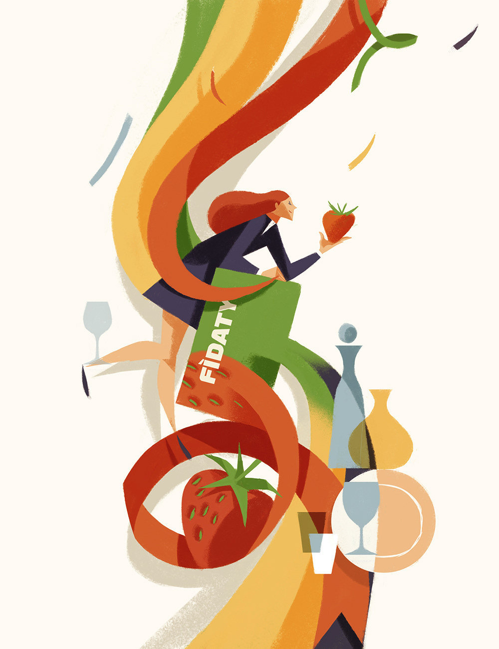 来自意大利艺术家riccardoguasco立体插画风海报设计