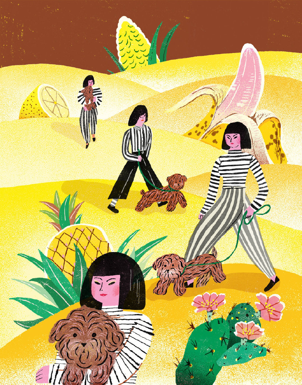 来自韩国插画师 yeji yun 绘画作品