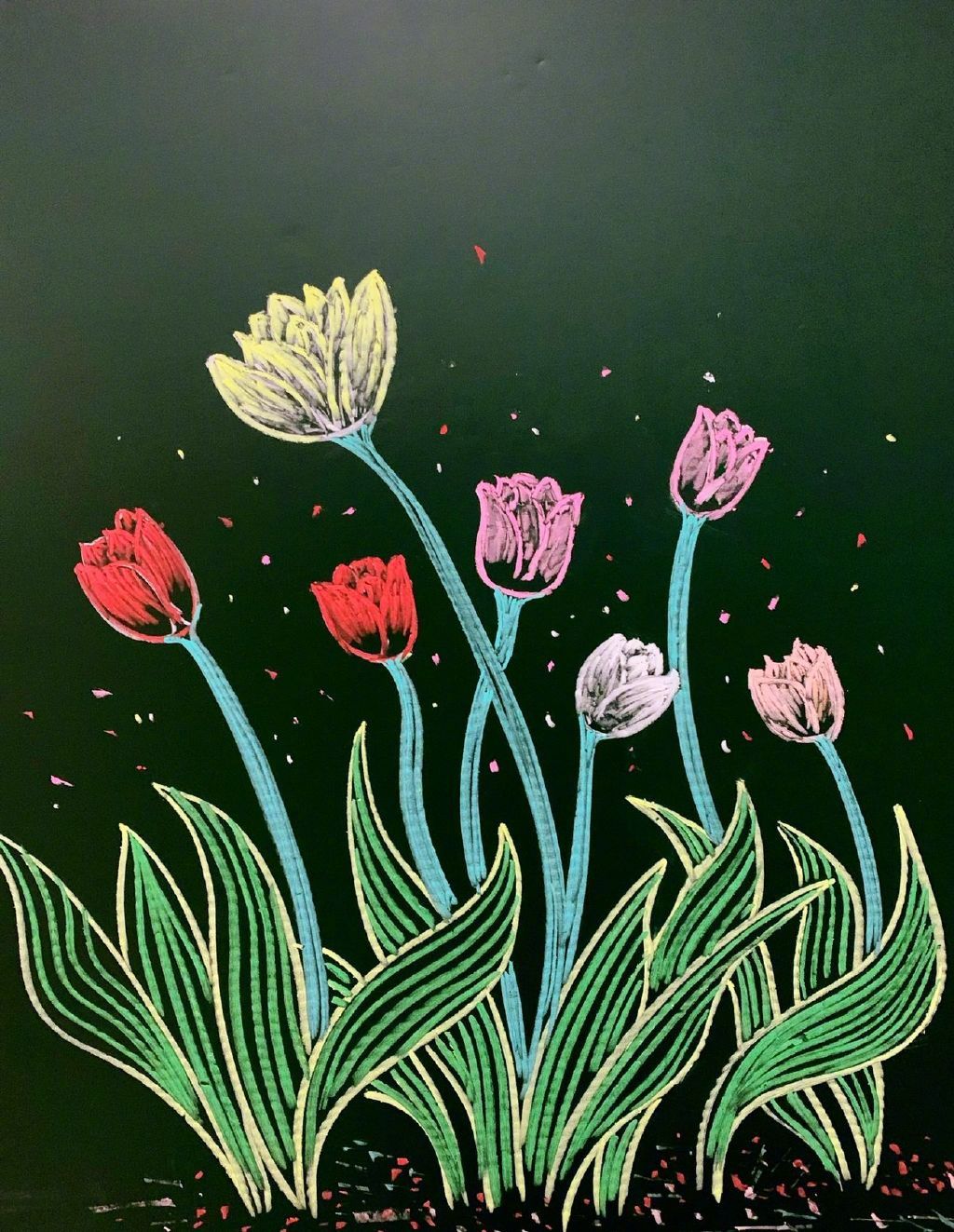 好看的粉笔画系列