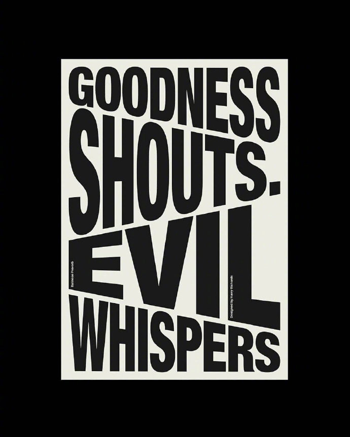 创意文字图形化海报设计来自设计师harryrichards