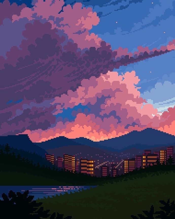 像素风景画8pxl