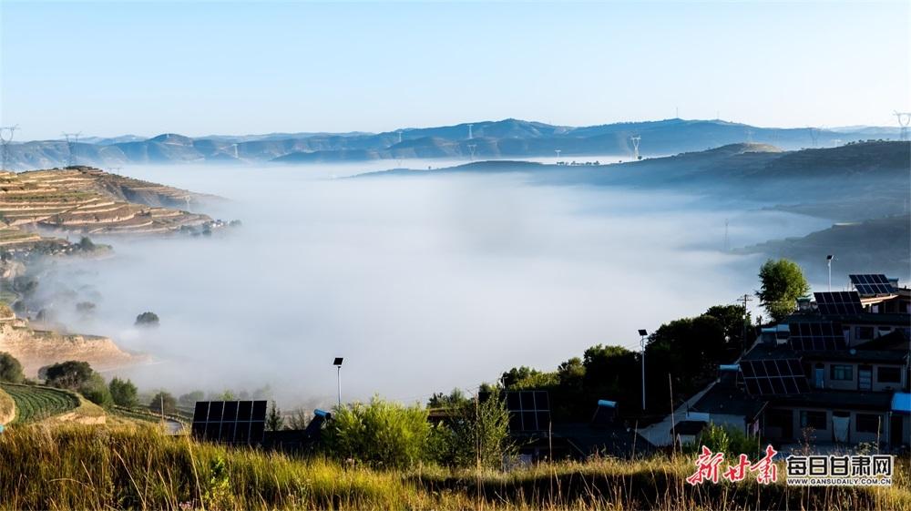 安定区:千里烟波似仙境 秋日梯田醉人间|甘肃|安定区|烟波_新浪新闻