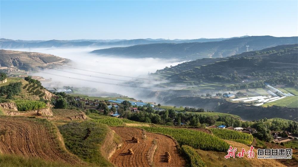 安定区:千里烟波似仙境 秋日梯田醉人间|甘肃|安定区|烟波_新浪新闻