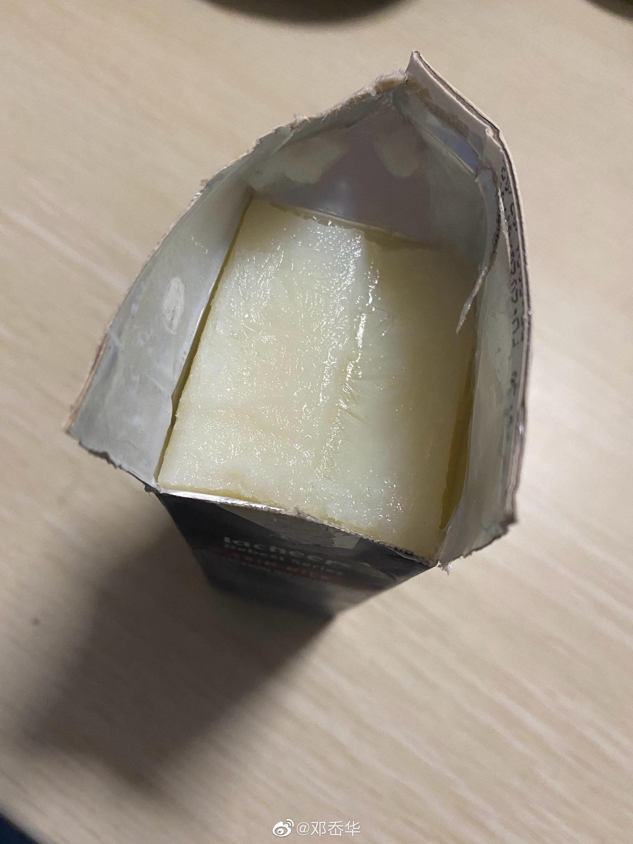 快递两天没取牛奶结冰了感受一下东北的温度