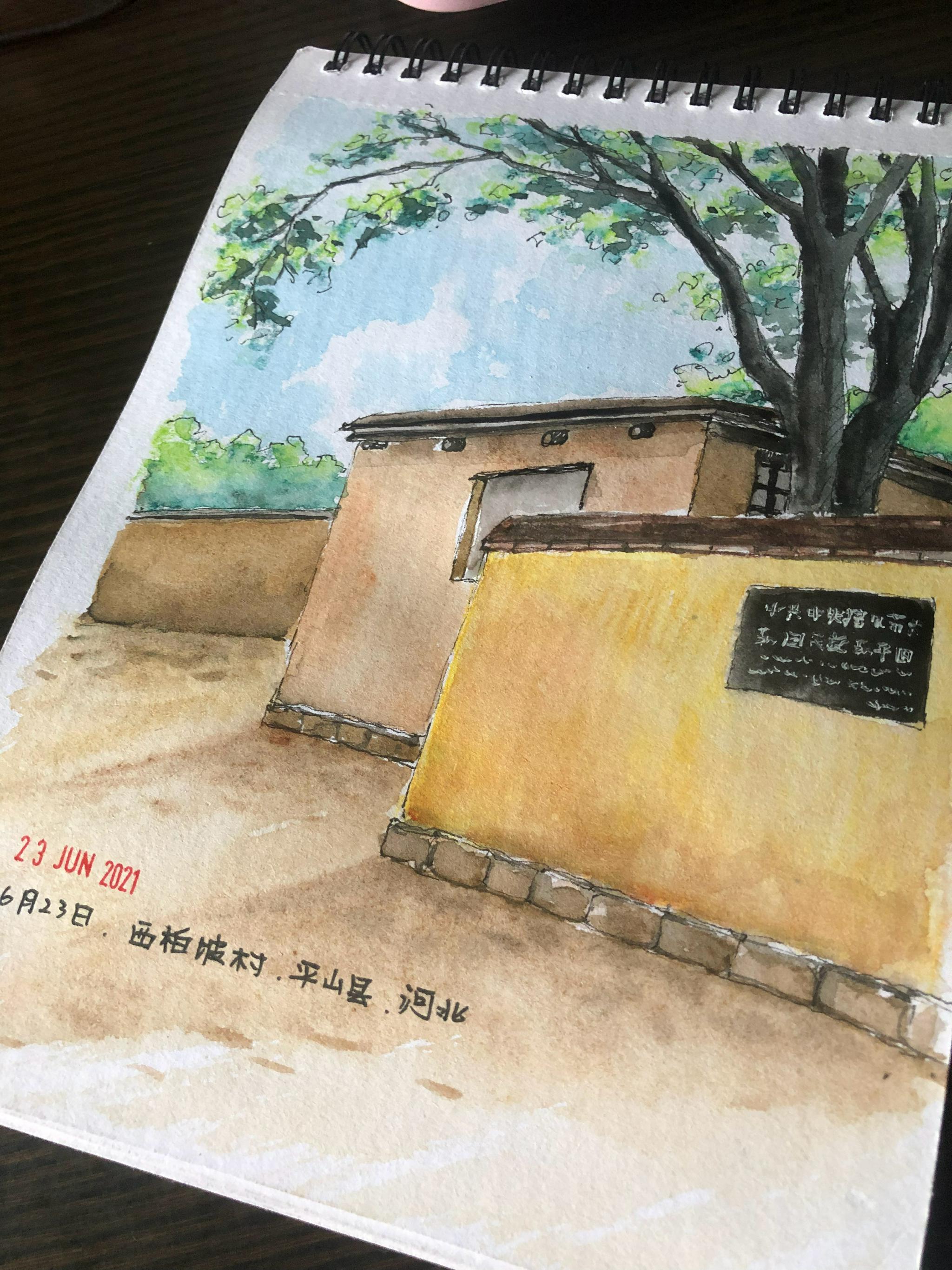 211. 周三,6月23日,去了平山县西柏坡村参加活动