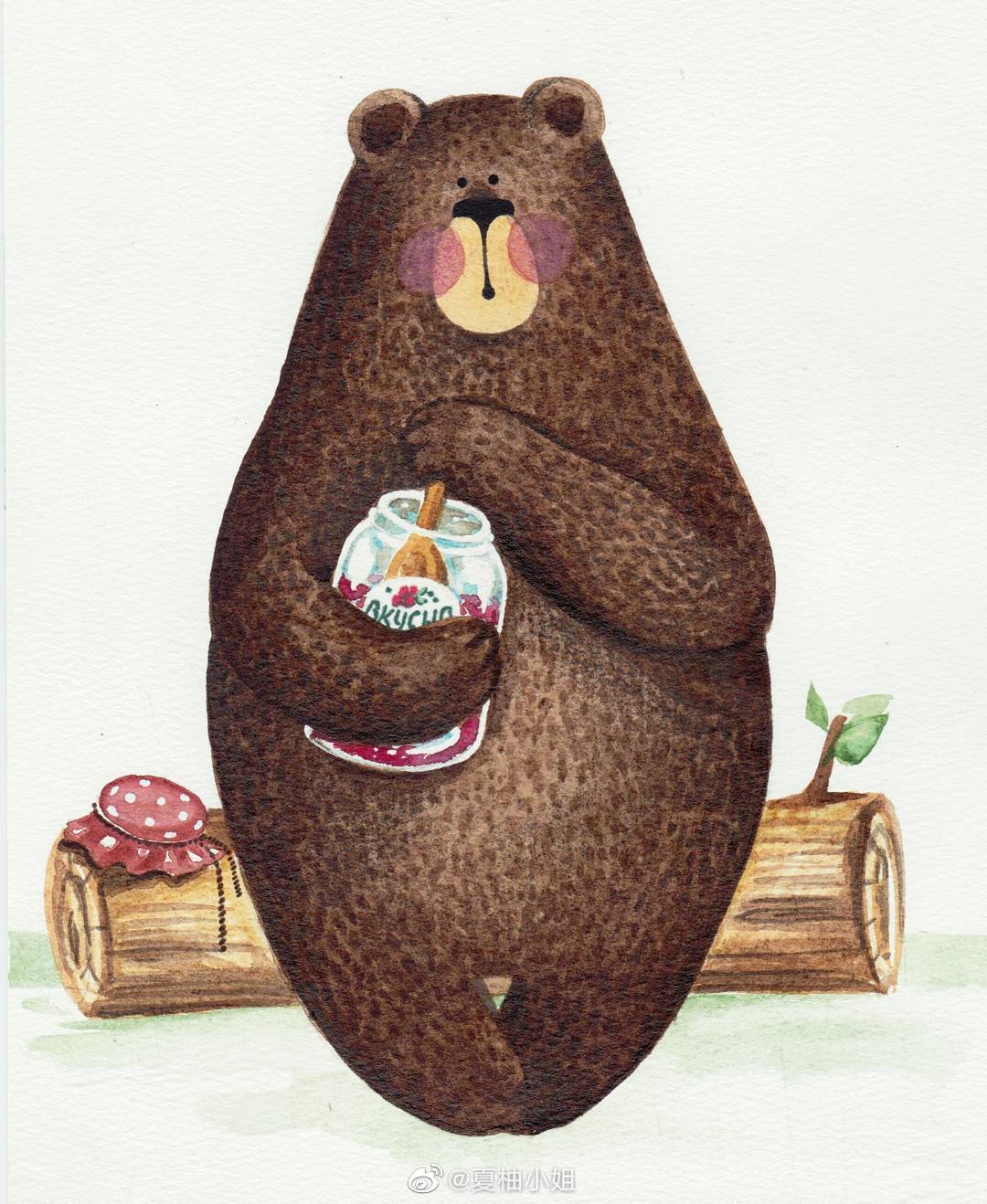 温暖治愈的小熊插画～:min