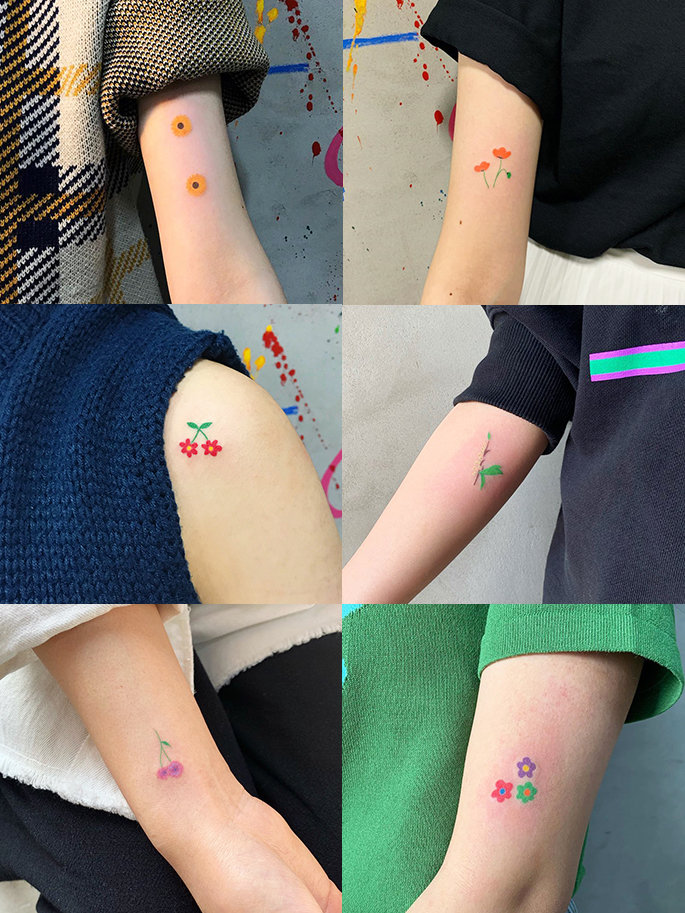 50款ins风/泫雅风小纹身图案__财经头条