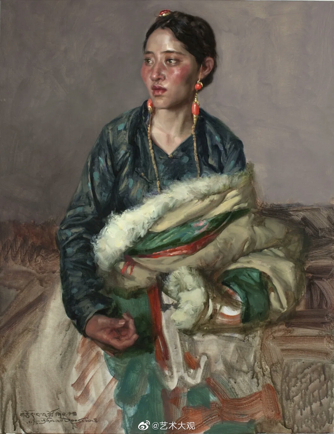 天津美术学院油画系教授于小冬人物肖像油画集-1