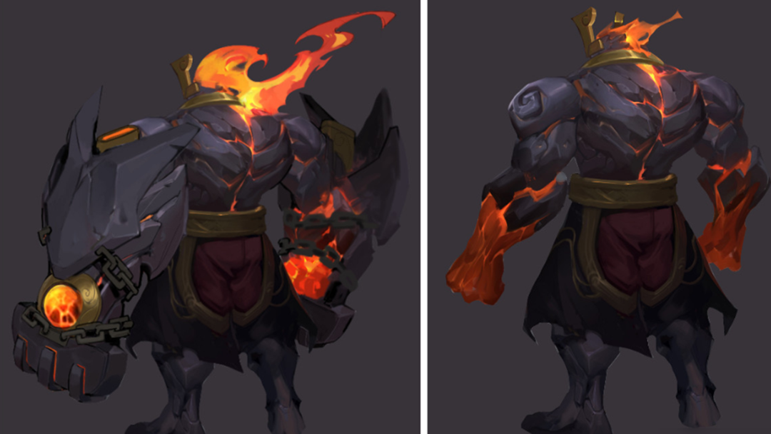 王者荣耀:廉颇唯一皮肤地狱岩魂重做,勇者一跃成为史诗!