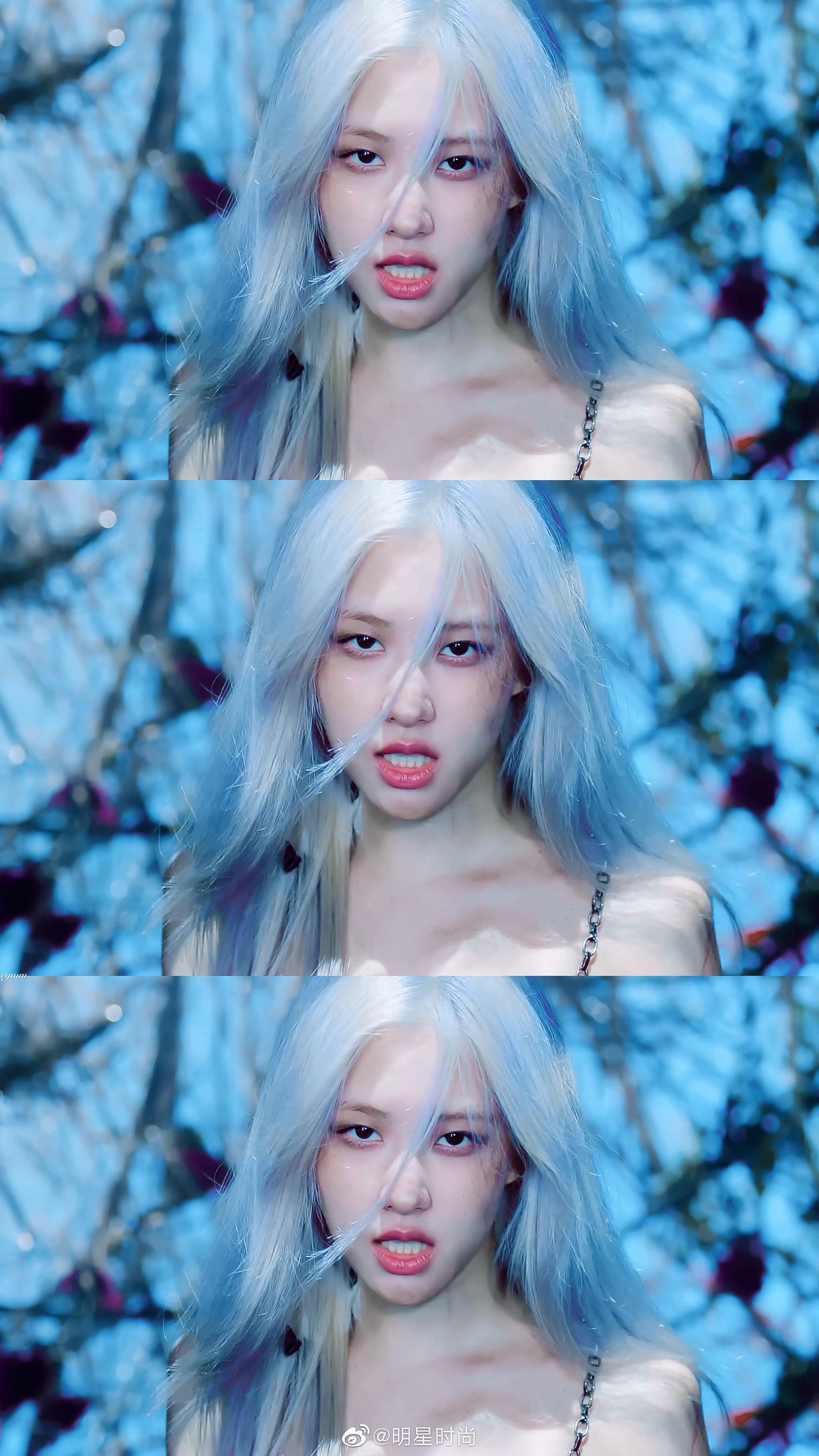 rose蓝发造型太惊艳了吧?是小精灵本灵了