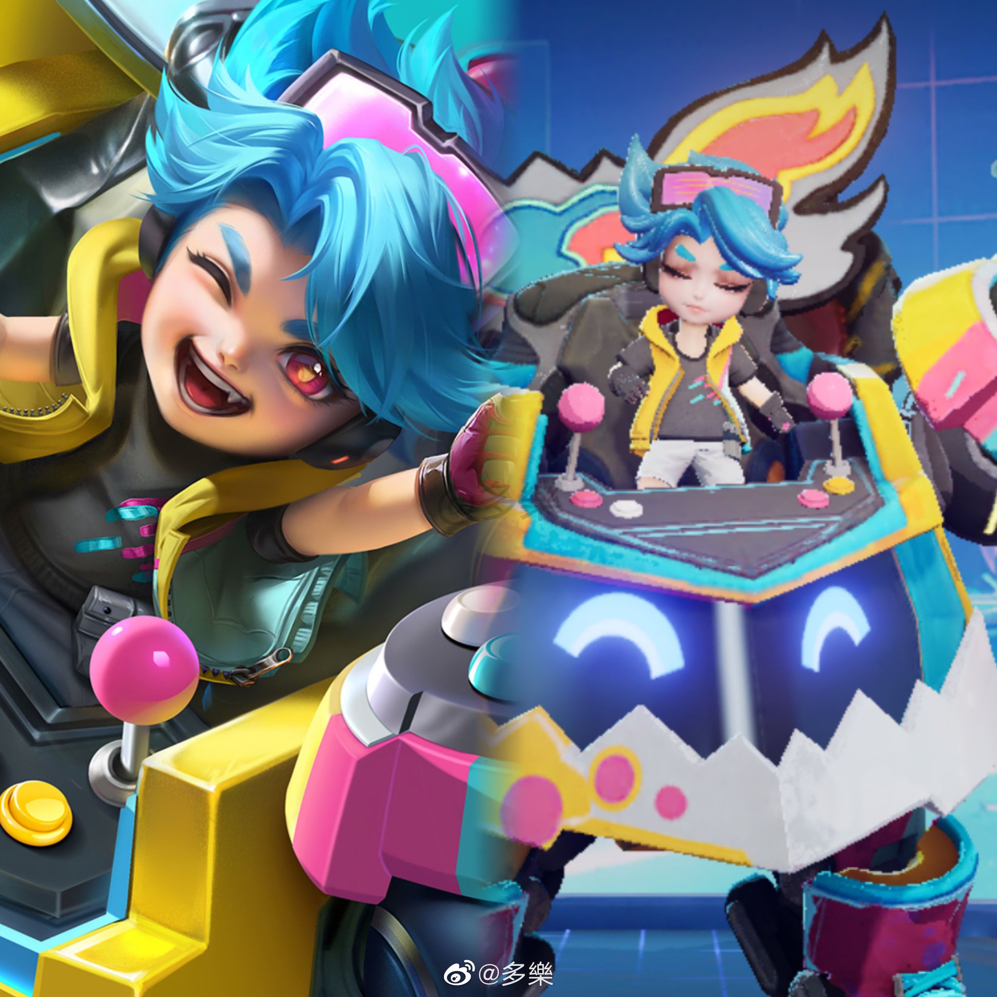 刘禅全皮建模海报对比刘禅才是人生赢家