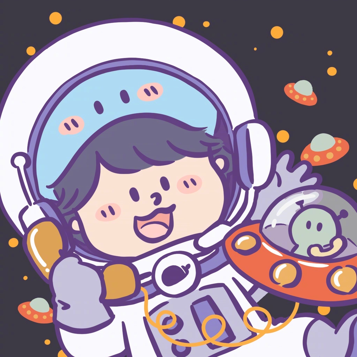 一组宇航员头像来啦