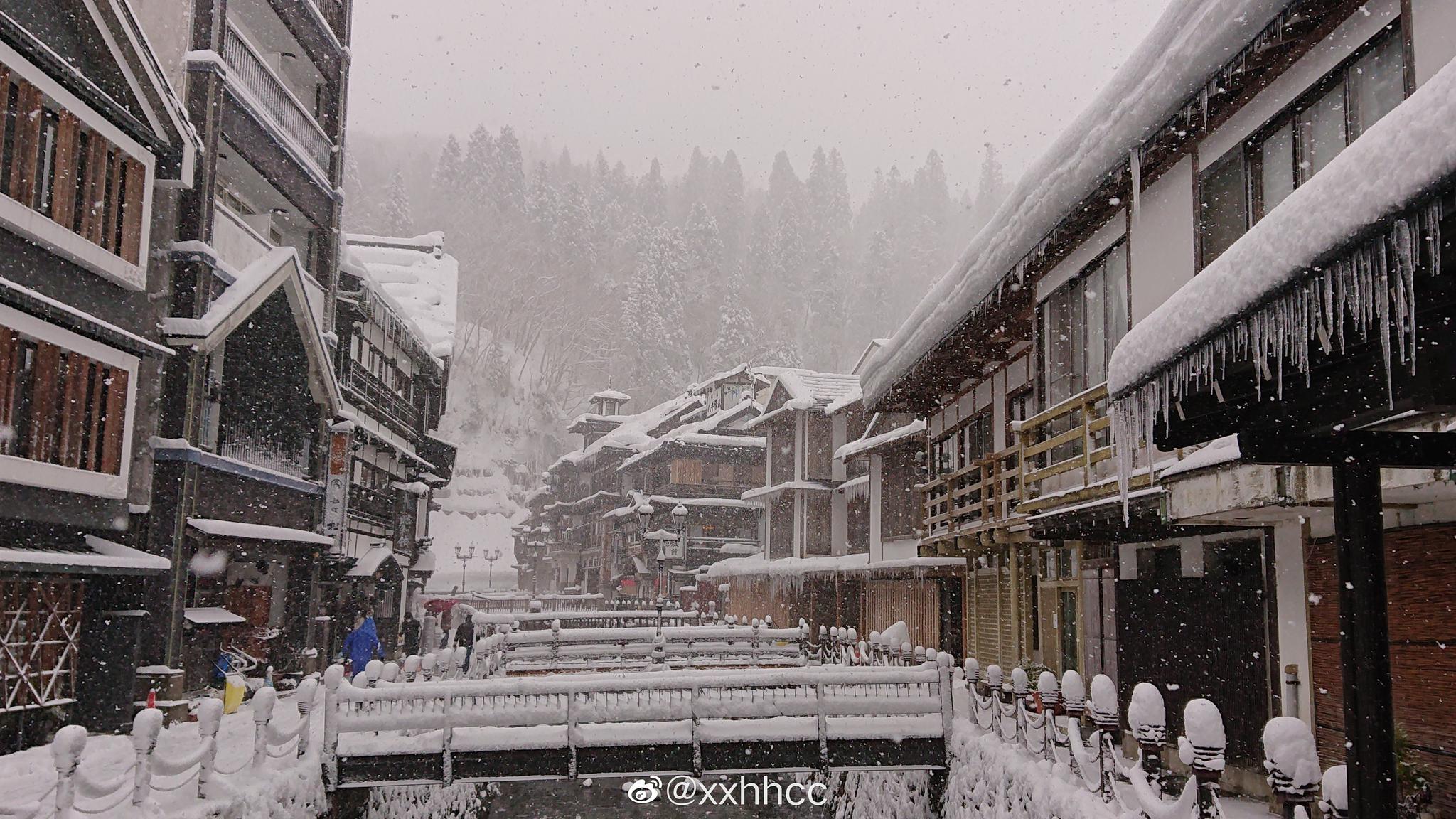 冬景色 銀山温泉 冬景色 銀山温泉