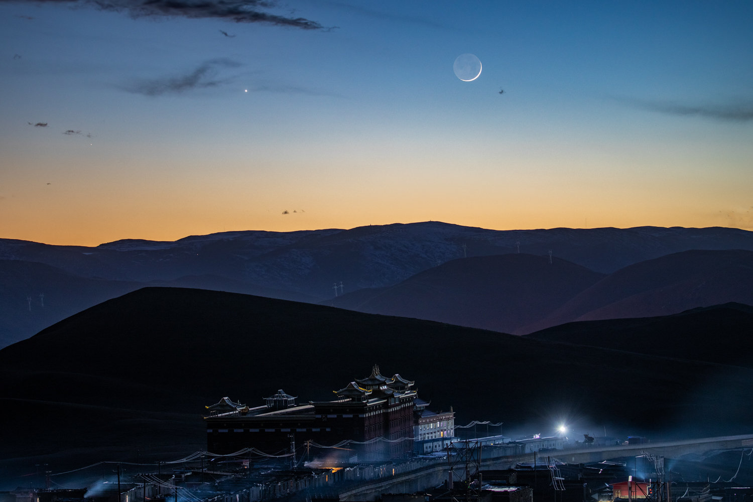 分享给你,川西高原的秋季星空