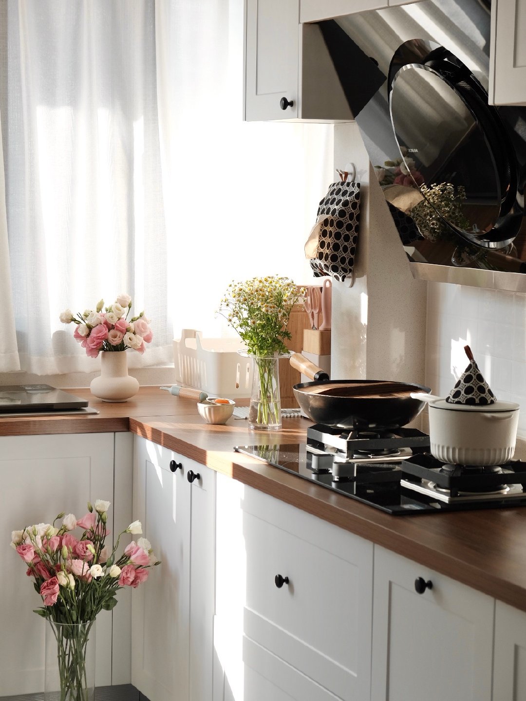 马漂亮北欧原木法式田园风厨房