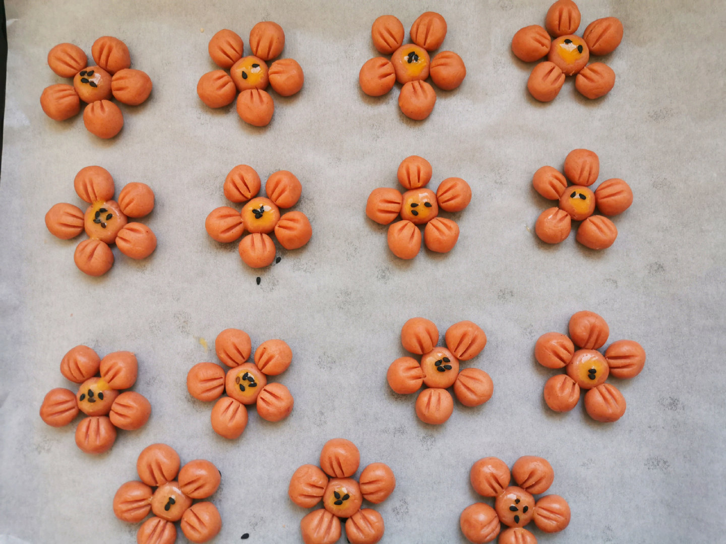 送你一朵小红花小红花同款饼干酥脆香甜好看好吃零难度