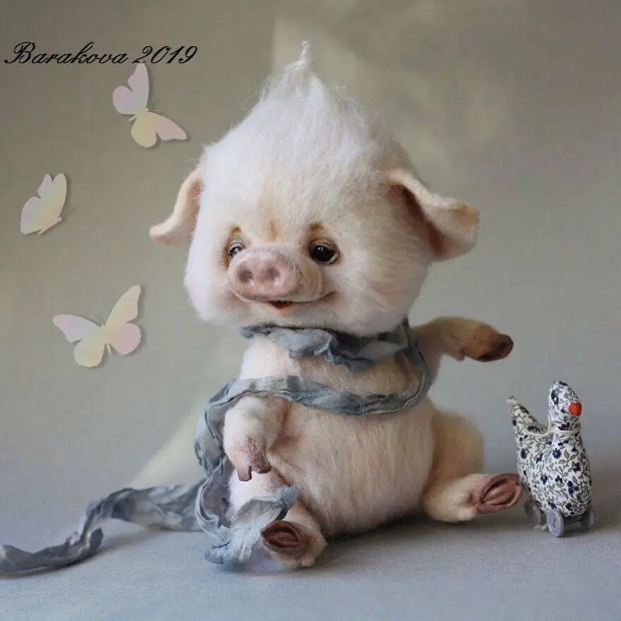 又被萌到了，真假难辨的羊毛毡小动物，让人忍不住想要戳一戳休闲区蓝鸢梦想 - Www.slyday.coM