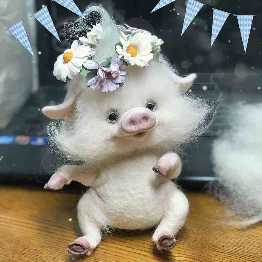 又被萌到了，真假难辨的羊毛毡小动物，让人忍不住想要戳一戳休闲区蓝鸢梦想 - Www.slyday.coM