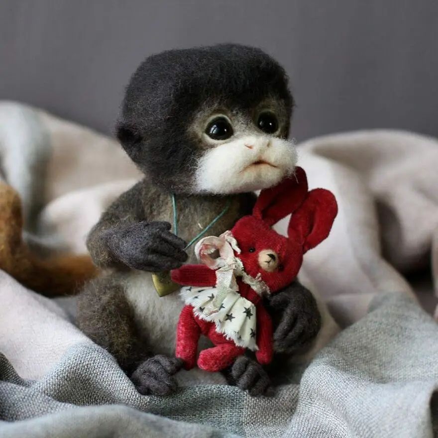 又被萌到了，真假难辨的羊毛毡小动物，让人忍不住想要戳一戳休闲区蓝鸢梦想 - Www.slyday.coM