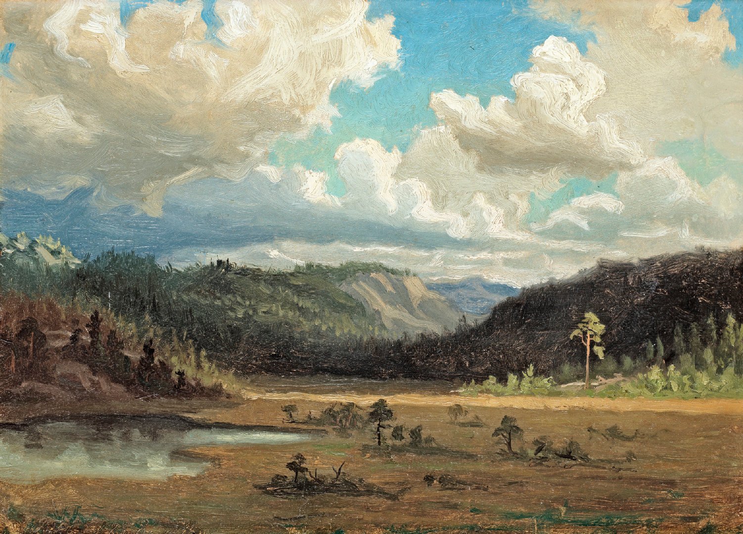 瑞典画家 佩尔·丹尼尔·荷姆 (1835~1903)作品以描绘北欧风光的山水