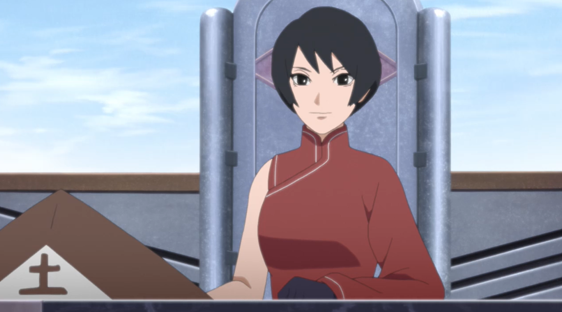 鸣人派出了自己老婆的妹妹花火前往岩隐村通风报信,这次花火向黑土