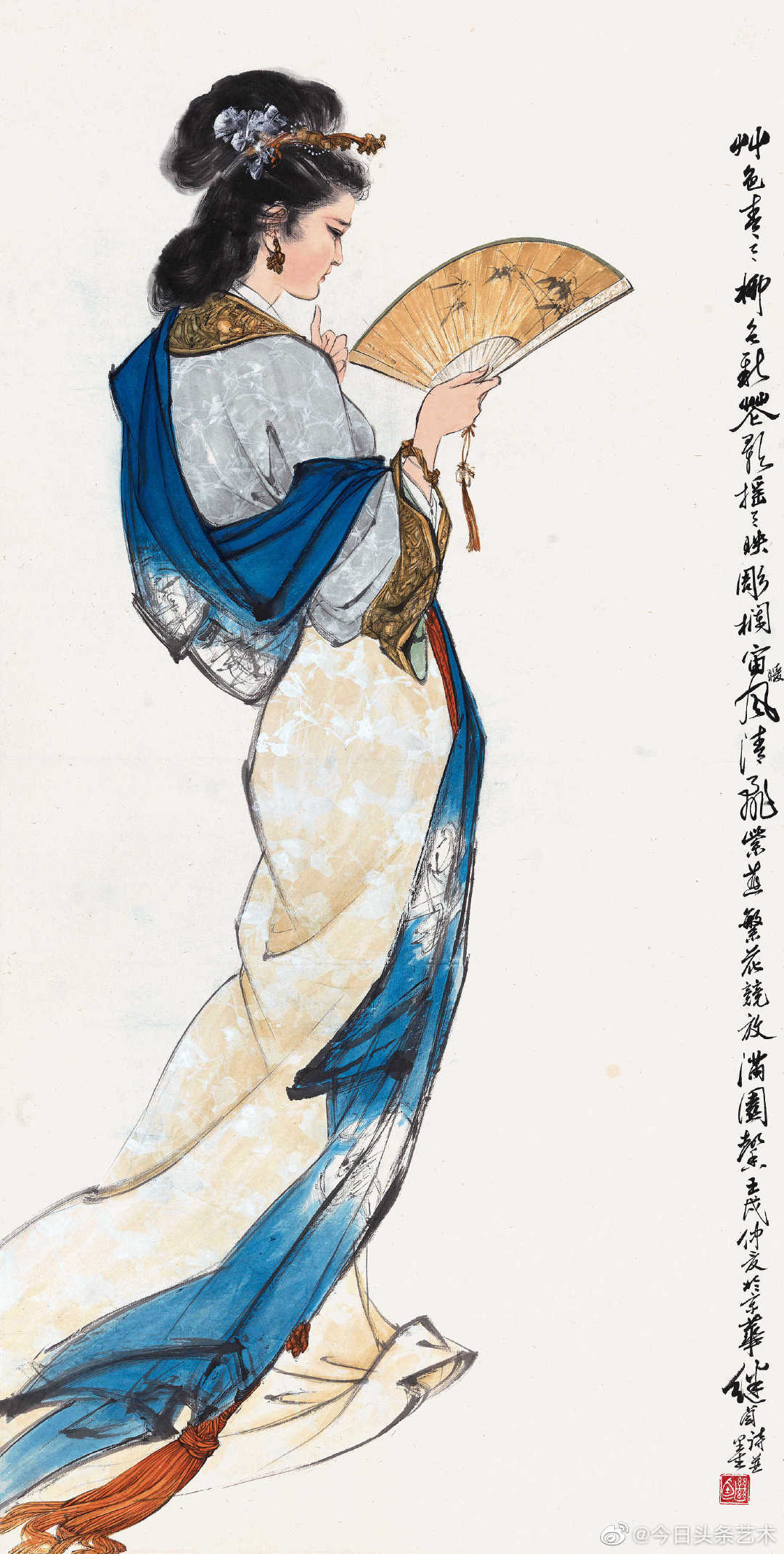 画家刘继卣人物画