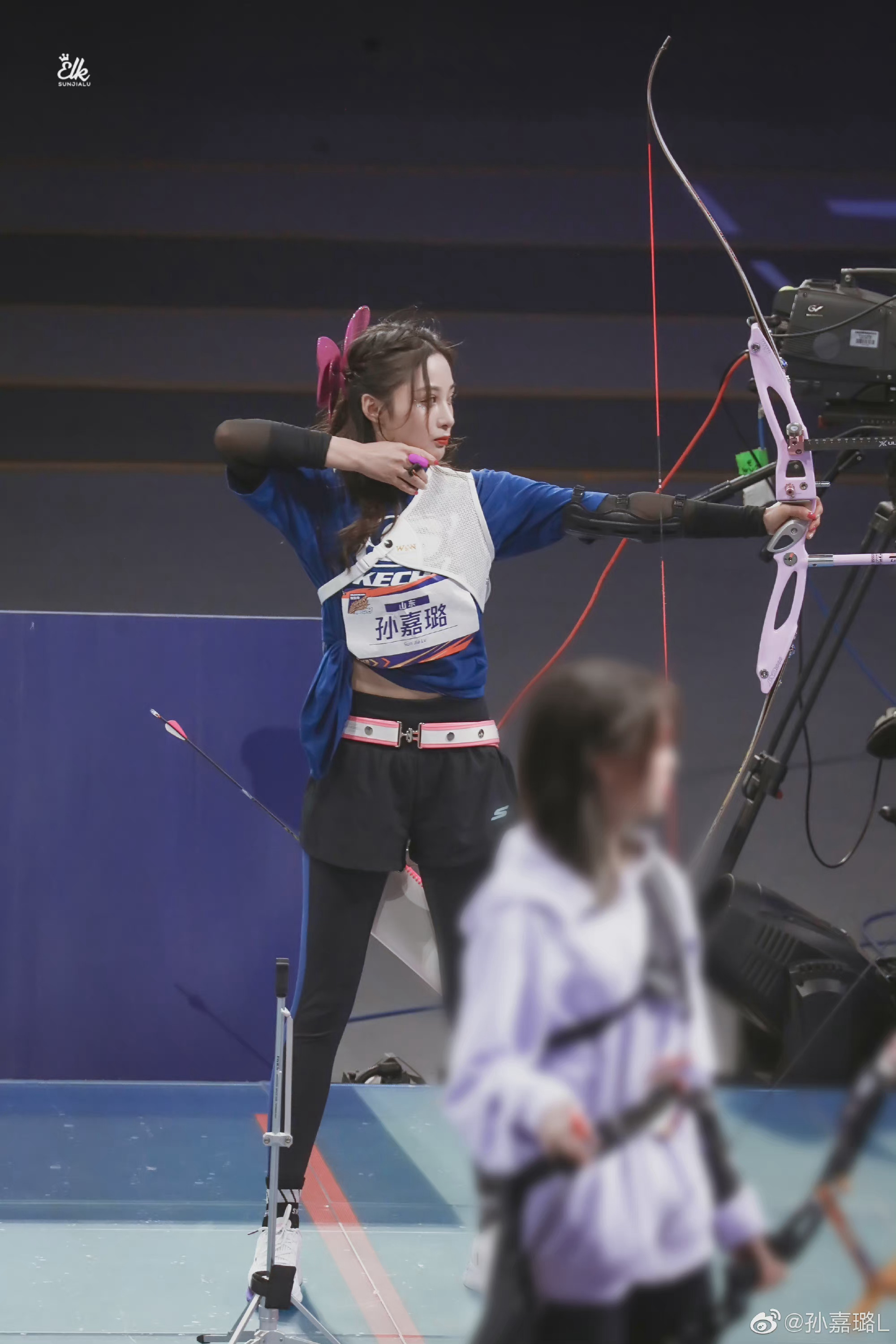 超新星运动会孙嘉璐射箭预赛第一