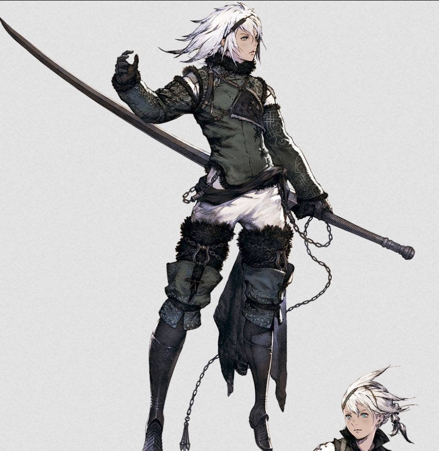 《尼尔:人工生命 升级版》主人公角色立绘_高清图集_新浪网