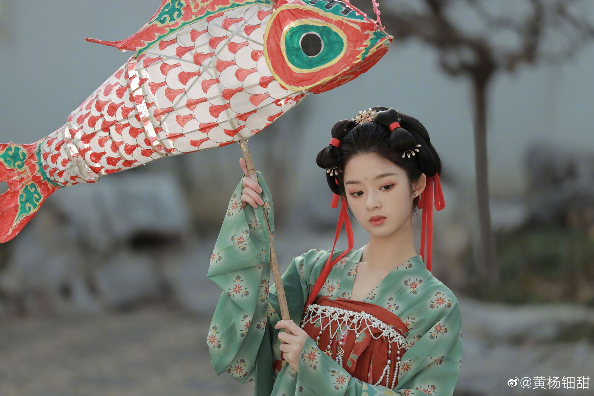 黄杨钿甜汉服写真照片96 小楚乔真的灵气逼人很讨喜的长相