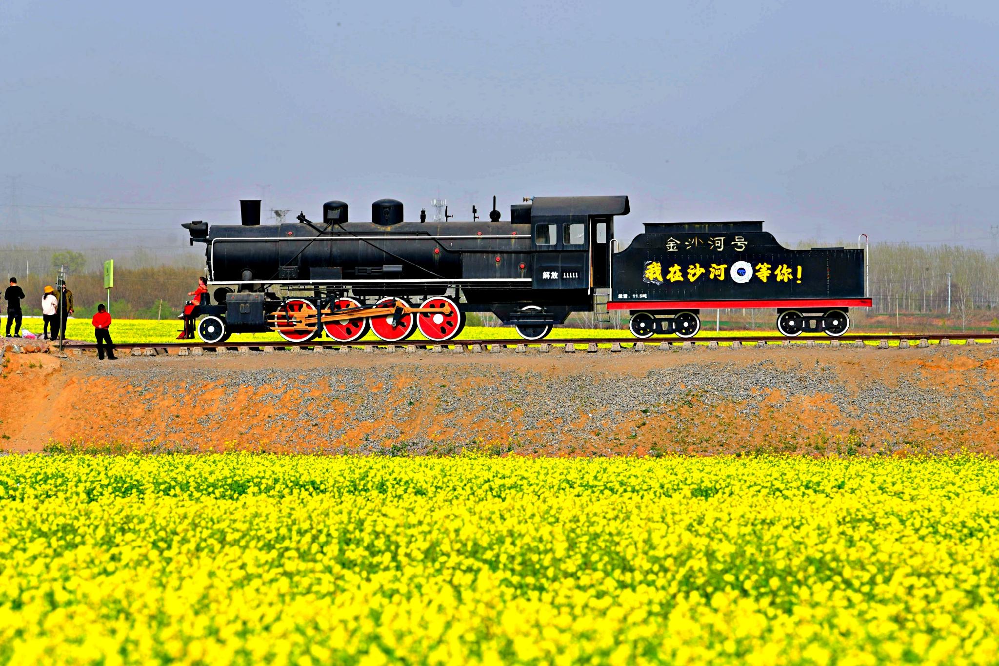 油菜花开3月24日下午金沙河红薯岭万亩油菜花海实景拍摄