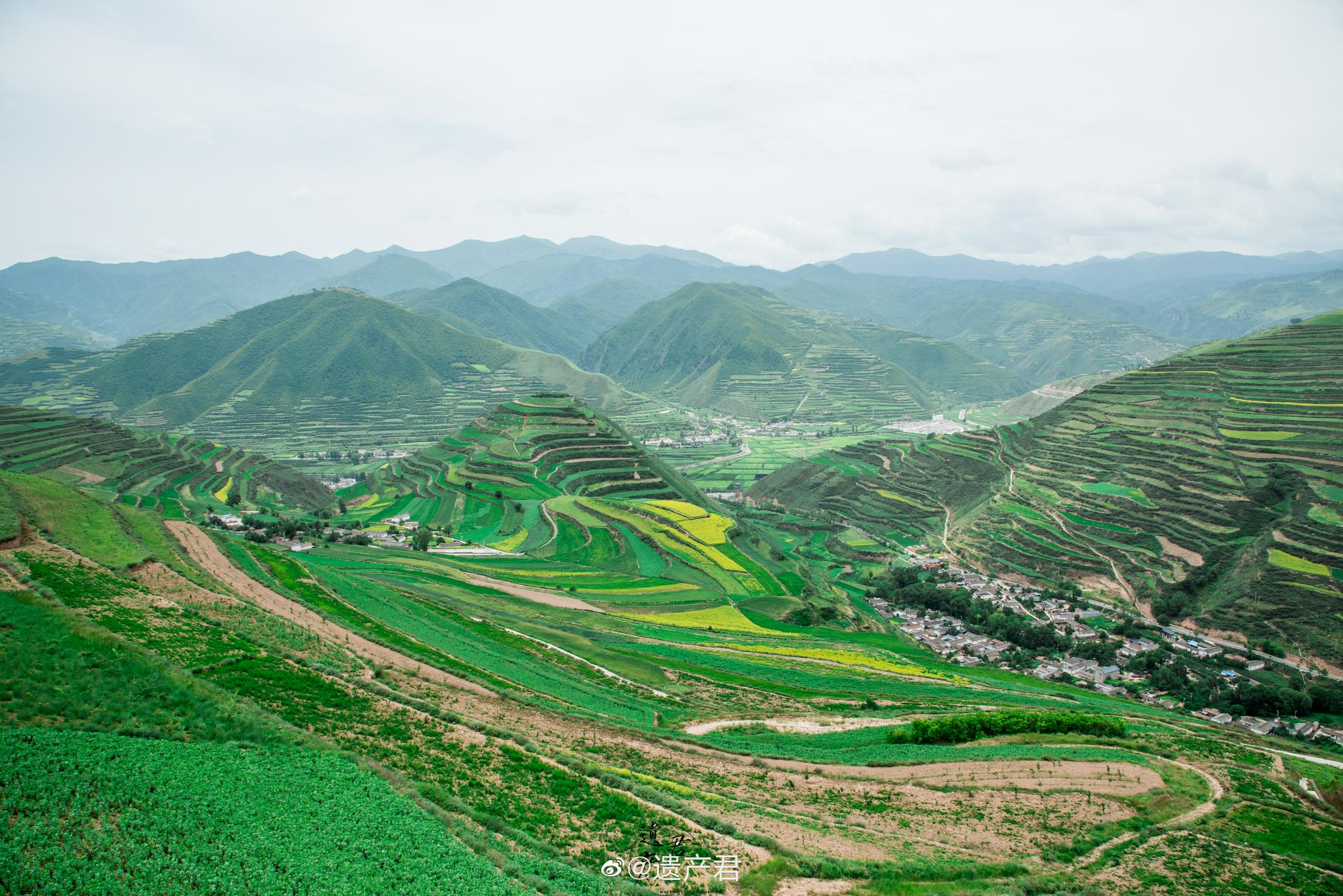 甘肃甘南,冶力关,这种北方的梯田也挺好看的……_高清图集_新浪网