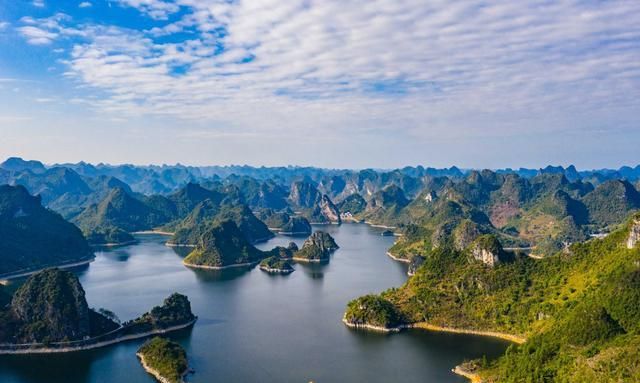 有14个天然小岛的大龙湖,是广西的海上桂林|大龙湖景区|大龙湖|大龙洞