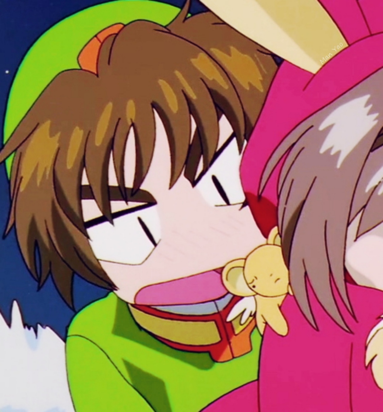 自截情头:木之本樱&李小狼 这一对太有爱了