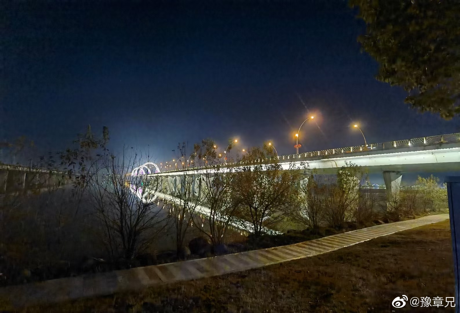 江西是个好地方 九江：夜色中的八里湖大桥__财经头条