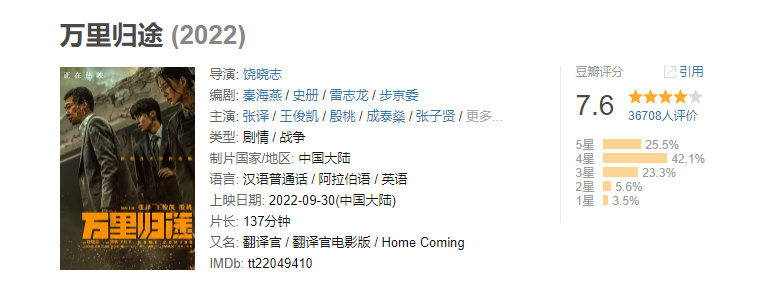 《万里归途》开分9.6，继易烊千玺之后，王俊凯终获电影圈认可？休闲区蓝鸢梦想 - Www.slyday.coM