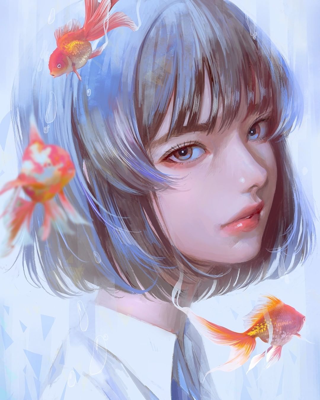 日本插画师 wataboku 少女插画,画面细腻……_高清图集_新浪网