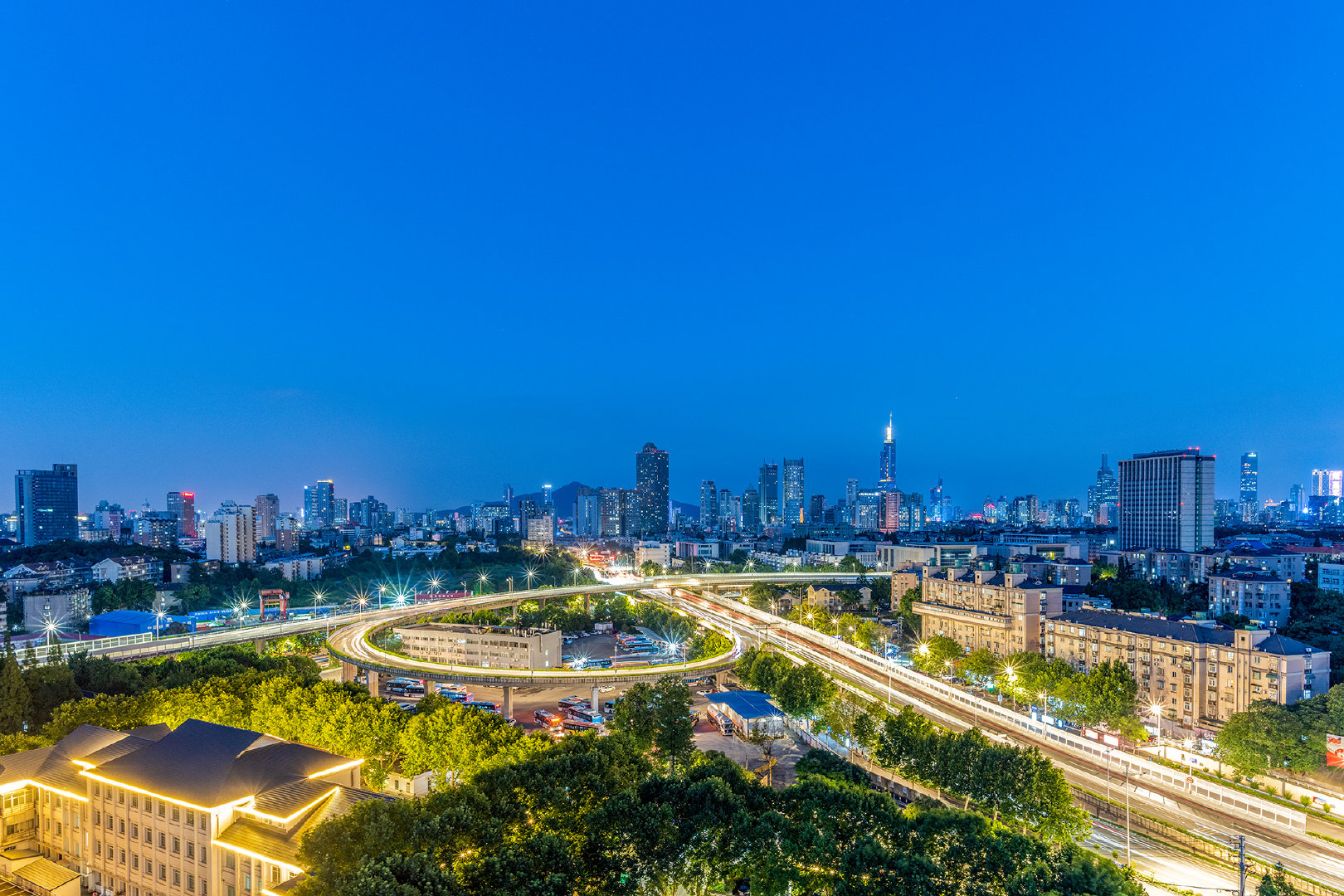 南京夜景 鼓楼美景