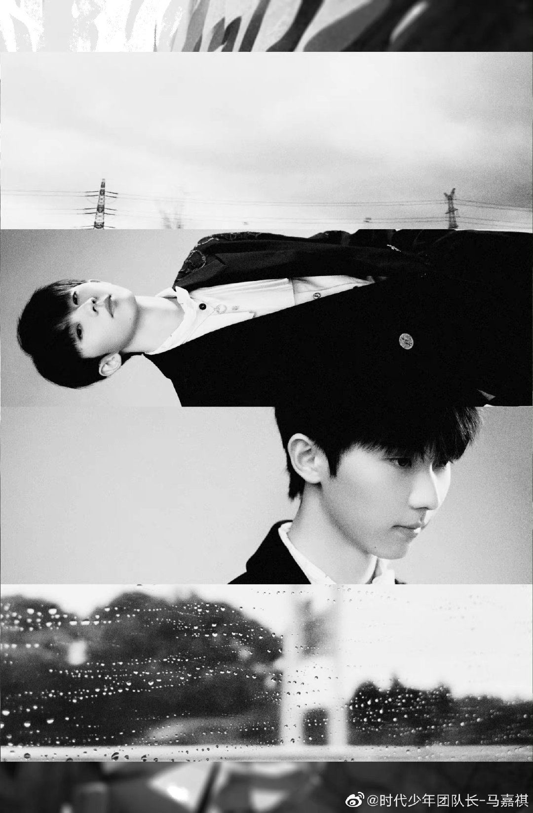 马嘉祺黑白光影大片,马哥又出来拿捏氛围感了_高清图集_新浪网